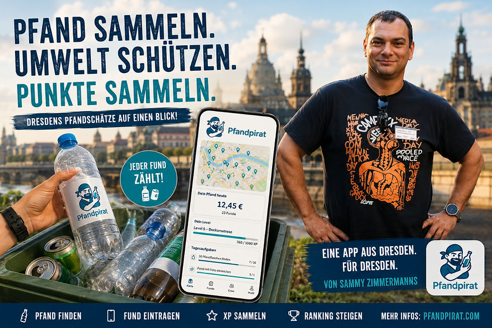 Pfandpirat – App für Dresdner Umwelthelden