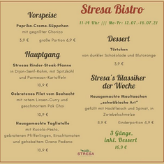 Stresa Bistro - Neue Woche, neue Bistro-Karte!