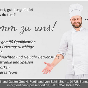 Restaurant Ferdinand sucht „Familienzuwachs“! 