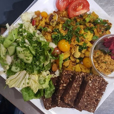 Veganes Rührei gibt's jetzt in der Wurzelküche!