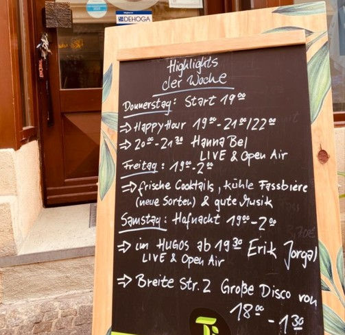 Am Wochenende in dein Hugos