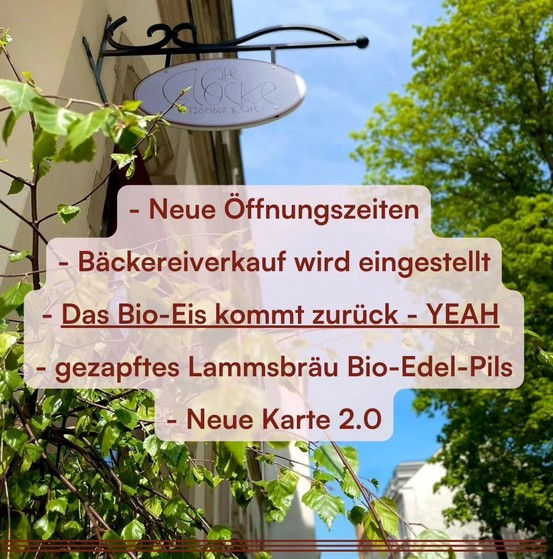 Neuigkeiten im Café Glocke!