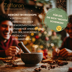 Geschenkidee, die wirklich zählt: Ein Genussabend in der Gewürzmanufaktur Zaffaran