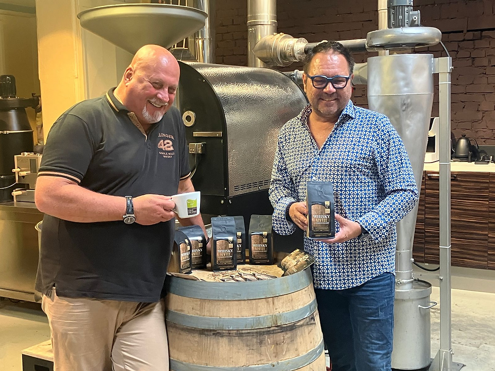In Dresden werden aus Kaffeebohnen jetzt Whiskybohnen - Dresdner Whisky Manufaktur kooperiert mit Dresdner Kaffee und Kakao Rösterei