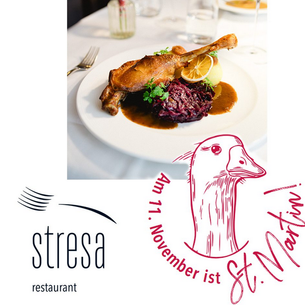 Sankt-Martins-Menü im Restaurant Stresa