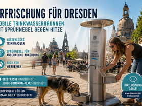 Erfrischung für Dresden bei Hitze