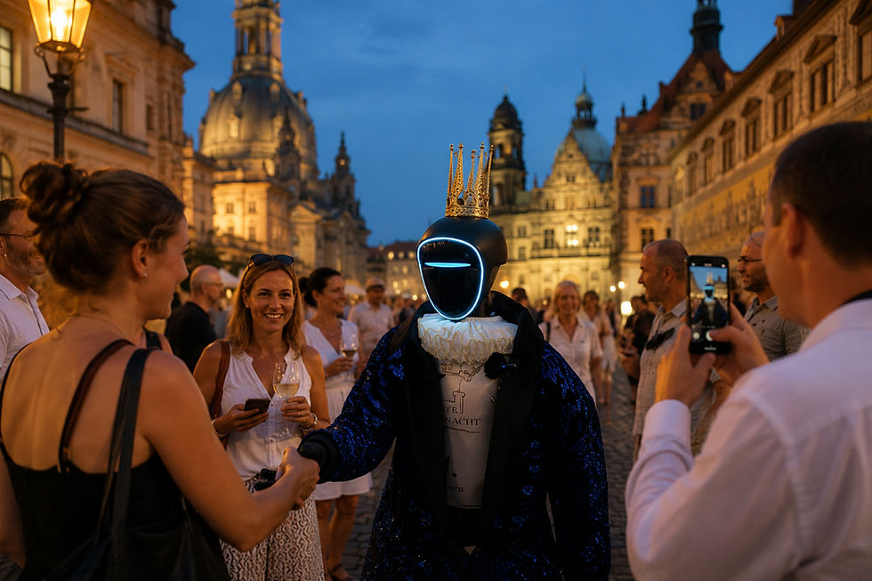 Königlicher Roboter beim Stadtfest