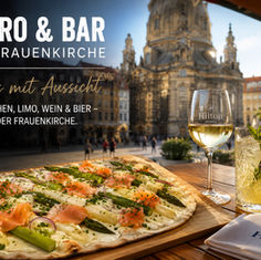 Spargel-Flammkuchen mit Blick auf die Frauenkirche: Das Hilton Dresden setzt auf leichte Frühlingsküche