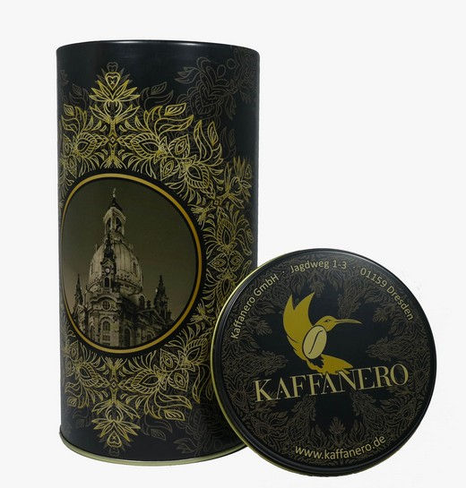 Was ist los in Dresden - Die neue KAFFANERO-Dresden-Kaffeedose. Foto: PR.