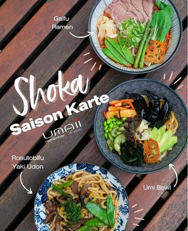 Umaii Ramenbar Dresden - Unsere Shoka Saison Karte bringt euch neue unvergessliche Leckereien!