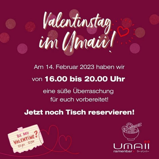 Umaii Ramenbar Dresden - Wir feiern die Liebe, bist du dabei?