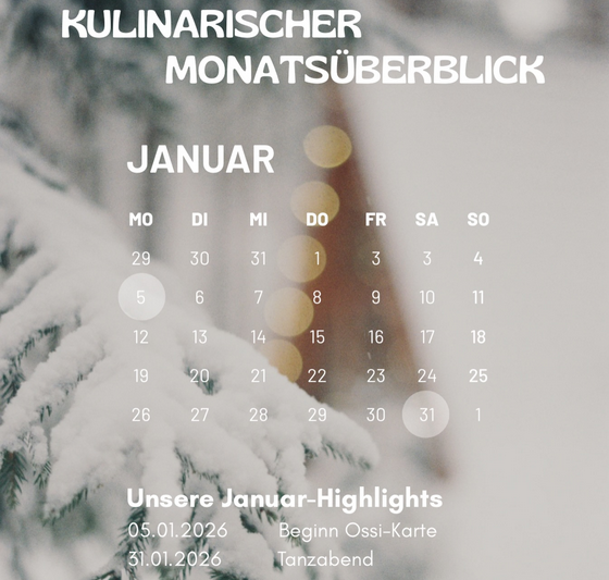 Kulinarischer Monatsüberblick: Der Luisenhof bringt Struktur in den Genuss-Januar