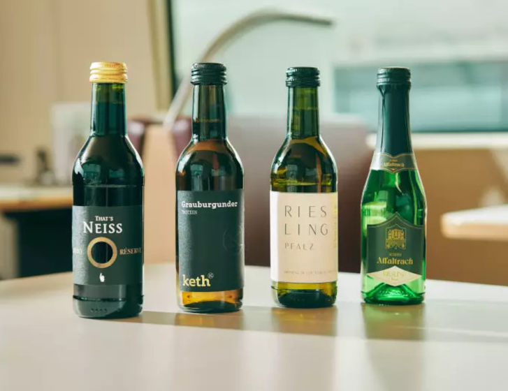 Neue Weine im ICE: Deutsche Bahn setzt auf Grauburgunder, Riesling und Rotwein aus deutschen Anbaugebieten