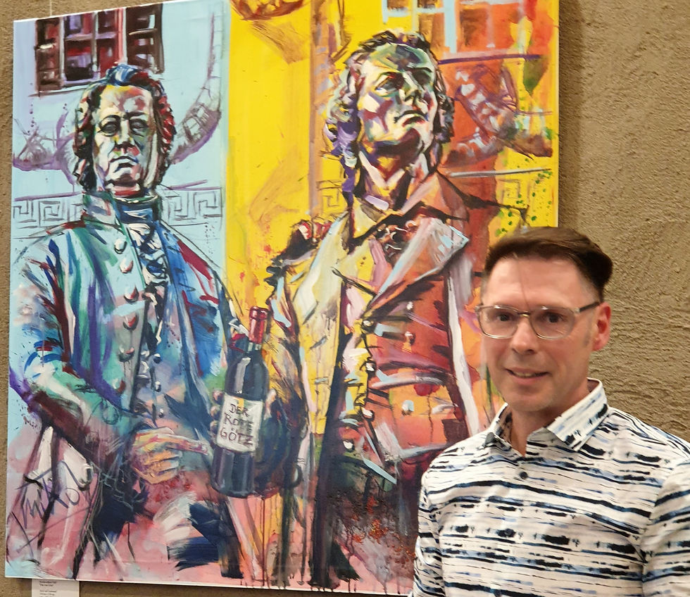 Künstler miho Motiv: Roter Götz