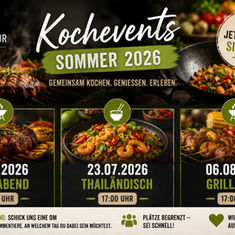 Kochagentur lädt zu Grillabenden und Thai-Kochkursen im Sommer 2026
