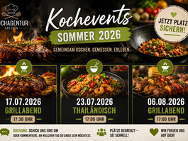 Kochagentur lädt zu Grillabenden und Thai-Kochkursen im Sommer 2026