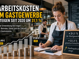 Steigende Arbeitskosten im Gastgewerbe