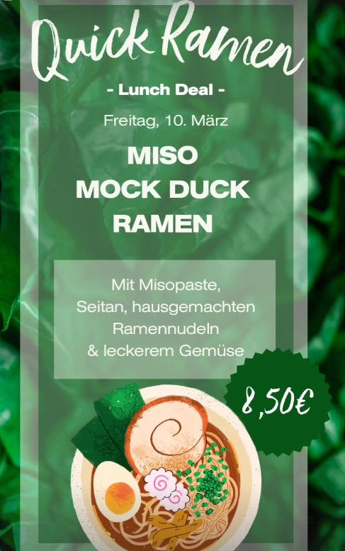 Quick Ramen am Freitag in der Umaii Ramenbar Dresden!