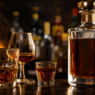 Ein stilvolles Whiskey-Arrangement