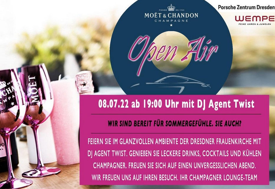 Open Air in der Champagner Lounge Dresden