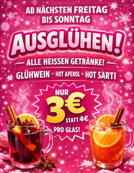 Glühweinaustrinken