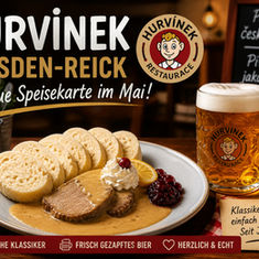 Hurvinek mit neuer Speisekarte im Mai