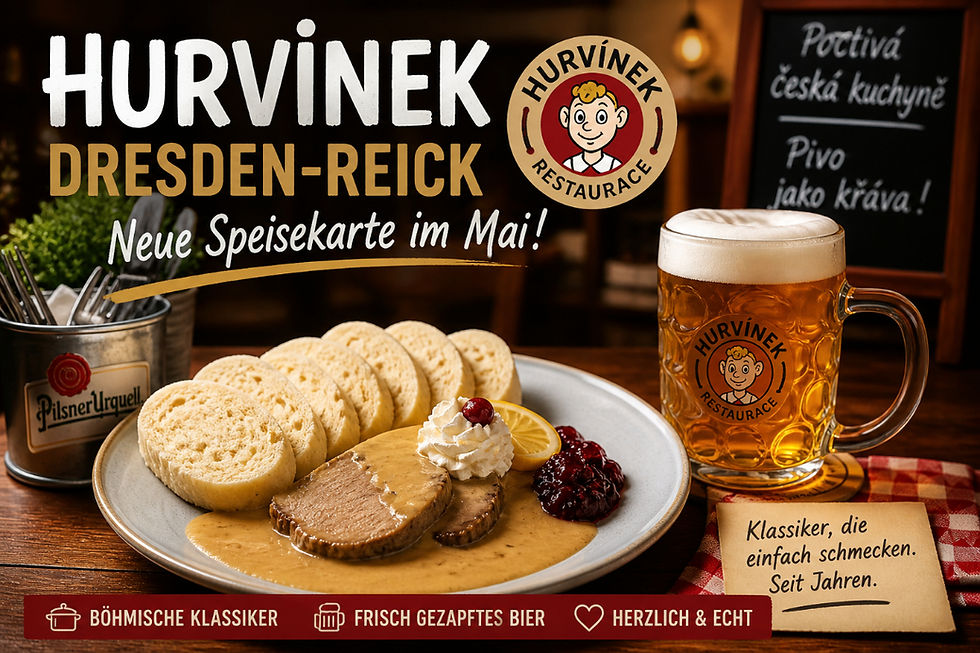 Hurvinek mit neuer Speisekarte im Mai