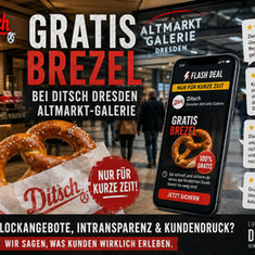 Gratis Brezel-Angebot in Dresden