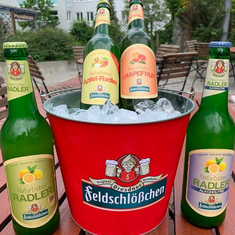 Feldschlösschen Stammhaus empfiehlt - leicht fruchtige Radlerspezialitäten!