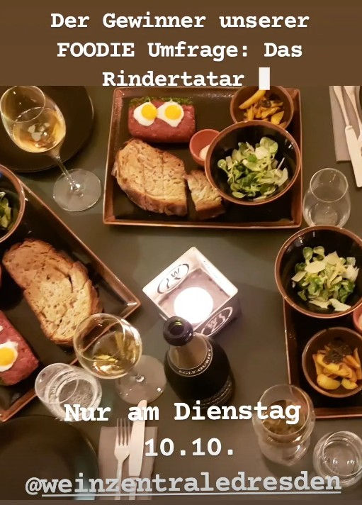 Weinzentrale lädt zum Rindertatar