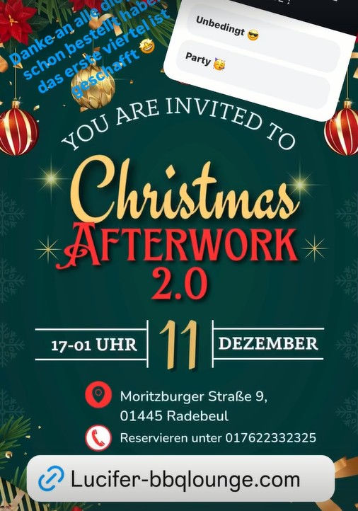 Chrismas Afterwork im Lucifer BBQ