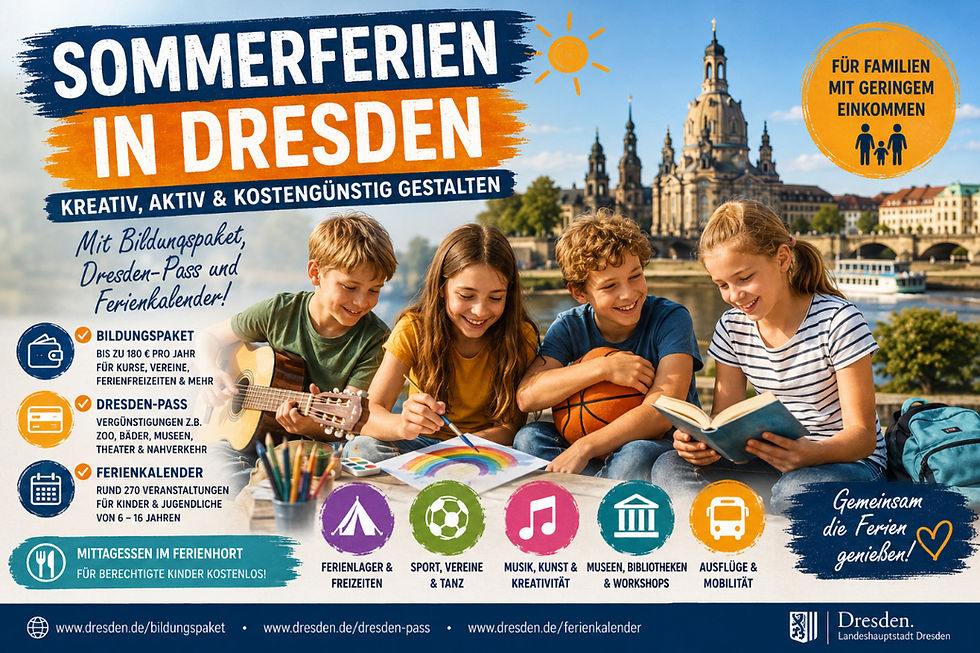 Sommerferien in Dresden gestalten
