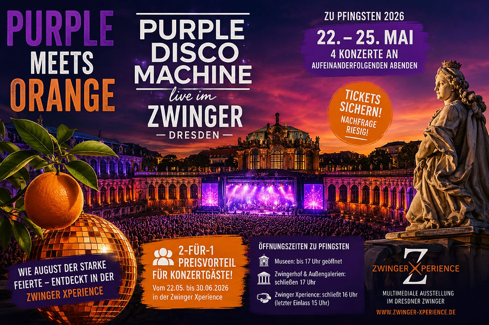 Purple trifft Orange im Zwinger