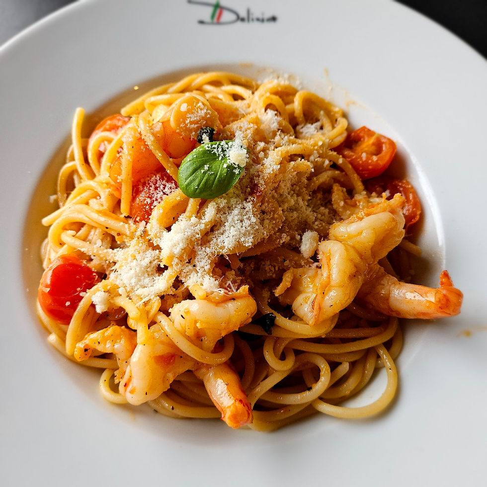 Spaghetti mit Garnele und Knoblauch