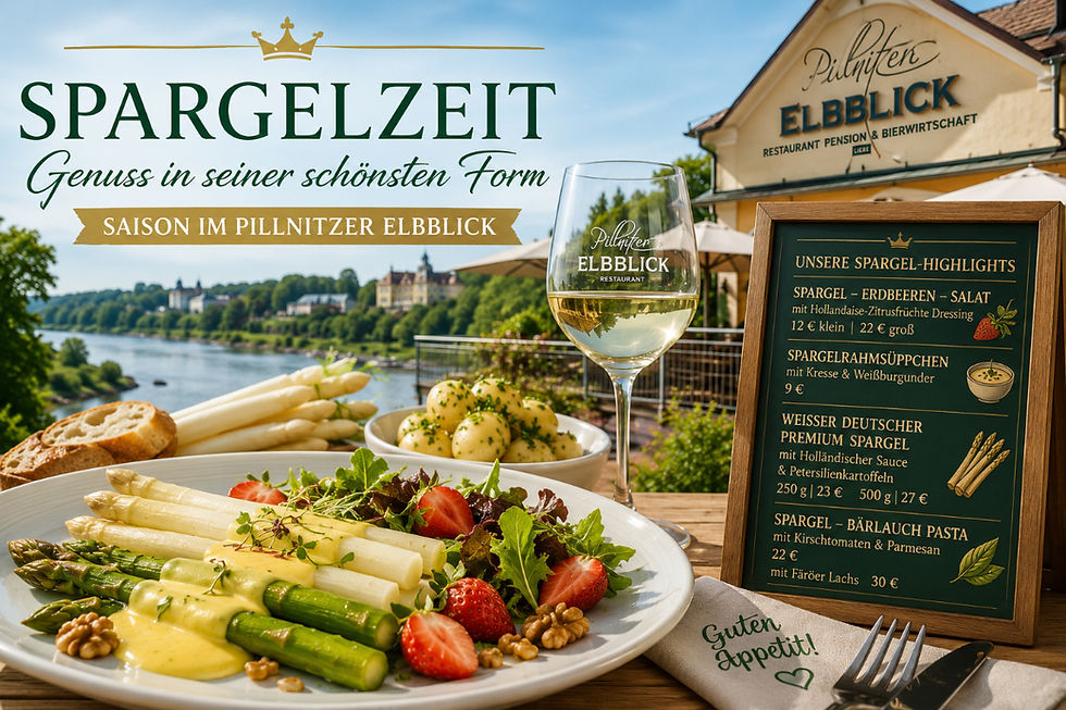 Spargelzeit in Dresden: Warum der Pillnitzer Elbblick beim Frühlingsklassiker gerade vieles richtig macht