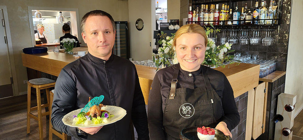 Chefkoch Igor Scheidermann und Konditorin Natascha