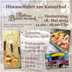 Himmelfahrt-Tour mit Genuss - Radeberger Lounge und Brauerei-Ausschank!