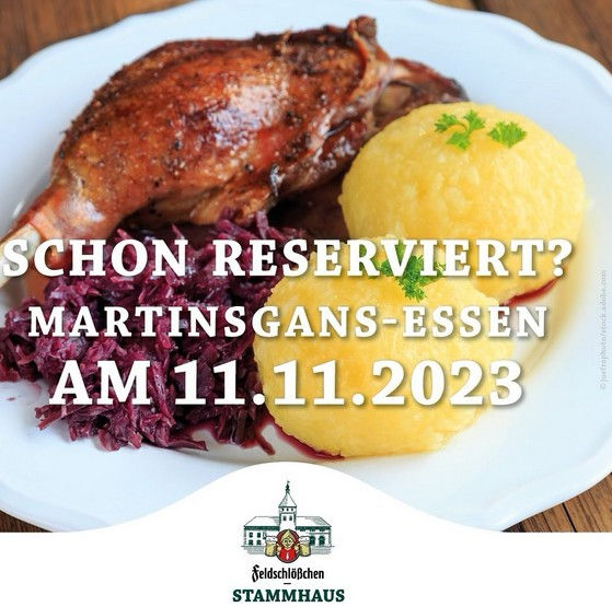 Martinsgans-Essen im Stammhaus