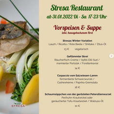 Restaurant Stresa - Neue Abendkarte!