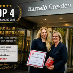 Barcelo Dresden Newa gehört zu den besten Tagungshotels Deutschlands: Platz 4 im ifb-Ranking 2025