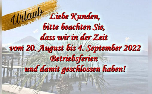 Kaffanero macht Sommerpause!