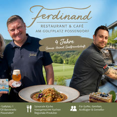 Vier Jahre „Ferdinand“ in Possendorf: Kontinuität am Golfplatz – und ein Beispiel für funktionierende Gastro im ländlichen Raum