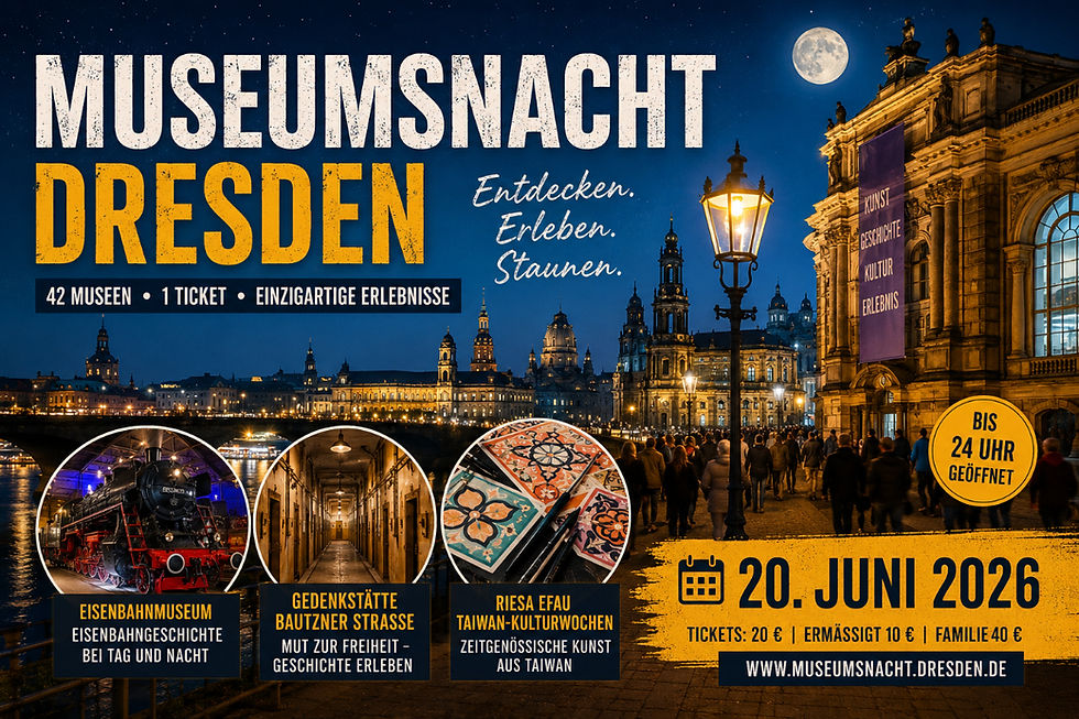 Museumsnacht in Dresden unter Sternenhimmel