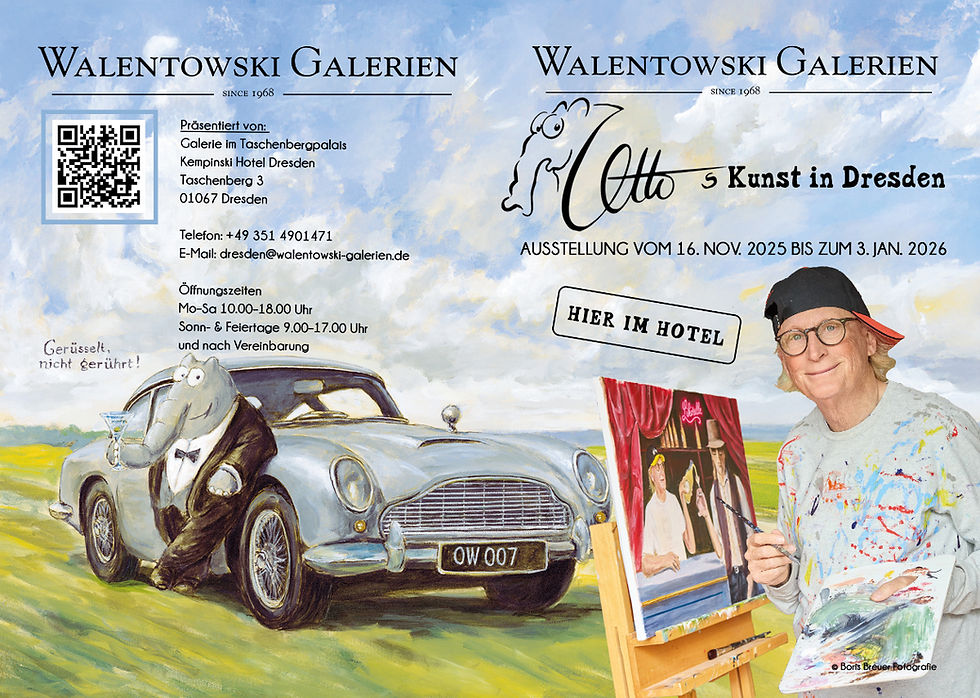 Otto Waalkes’ Kunst im Taschenbergpalais – Sachsens größte Otto-Ausstellung im historischen Hotelambiente