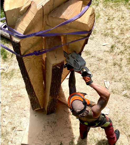 Skulptur „Behütet“ bereichert das Bernsdorfer Bad – Kunst im öffentlichen Raum in Chemnitz-Bernsdorf