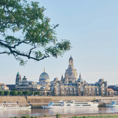 Blick auf die Altstadt mit Frauenkirche