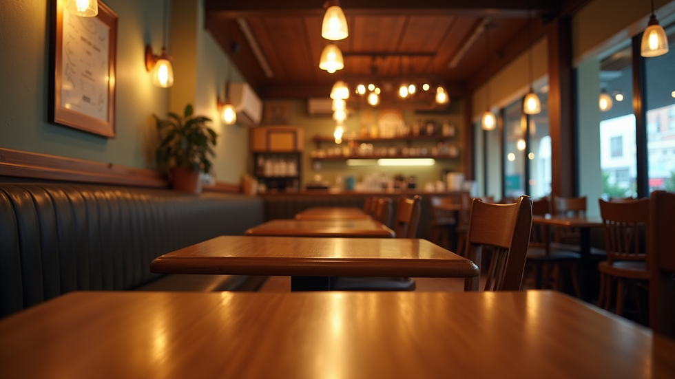 Blick in ein Restaurant