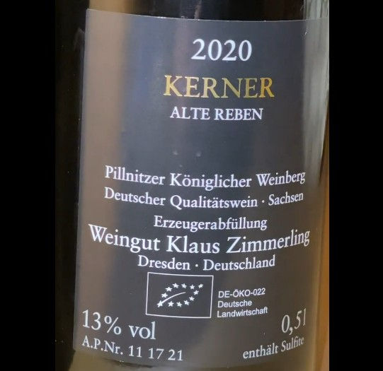 Weingut Klaus Zimmerling - Verkauf Kerner „Alte Reben" beginnt!