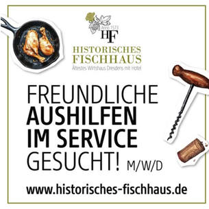 Historisches Fischhaus sucht freundliche Aushilfen im Service gesucht! (M/W/D)