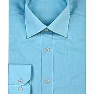 Turquoise button-up shirt
